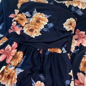 Maxi super soft strapless dress with pockets